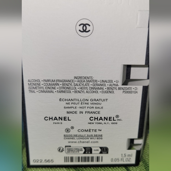 Chanel Comete Pefume Sample - Picture 5 of 5